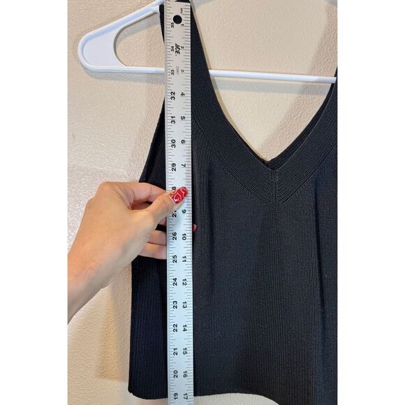 Frank & Oak Boho Short Y2K Edgy Academia V-Neck Crop Top Tank Top Women’s M - Picture 5 of 8